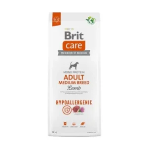BRIT CARE ADULT MEDIUM BREED –LAMB & RICE 12 kilos