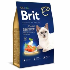 BRIT PREMIUM BY NATURE CAT ADULTO SALMÓN 8 kilos