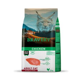 BRAVERY CHICKEN ADULT CAT STERILIZED 2 kilos