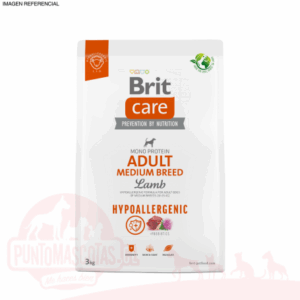 BRIT CARE ADULT MEDIUM BREED –LAMB & RICE 3 kilos