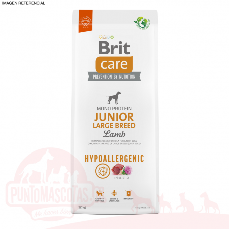 BRIT CARE JUNIOR LARGE BREED LAMB& RICE 12 kilos