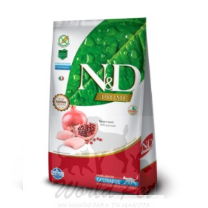 NyD POLLO & GRANADA NEUTERED SIN GRANOS (ANIMAL CASTRADO) 7,5 kilos