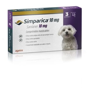 SIMPARICA 10 MG - 2.5-5 KG - 3 COMPRIMIDOS