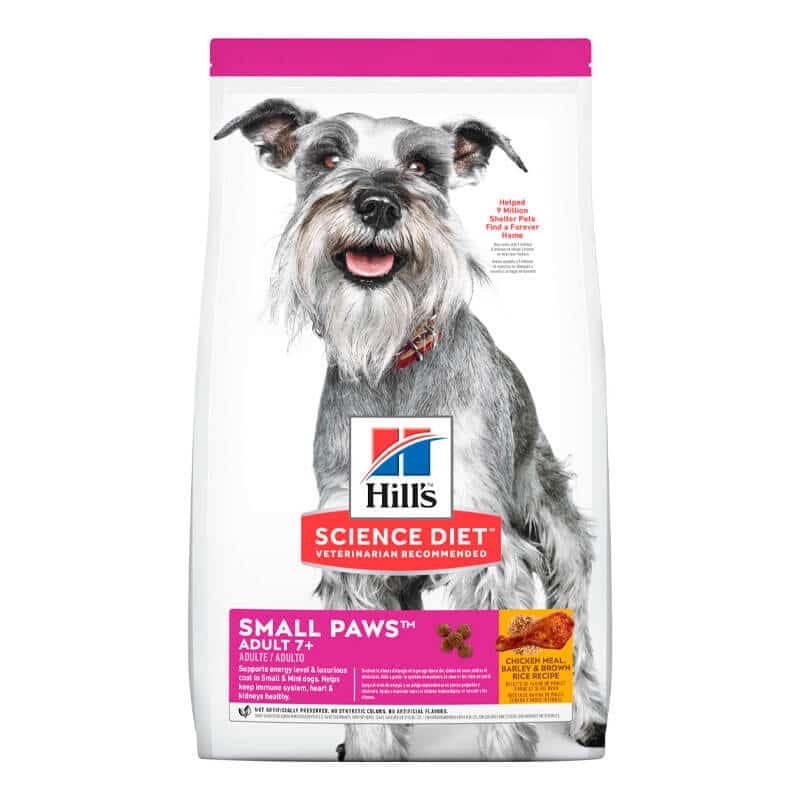 HILLS CANINE SMALL PAWS ADULT 7+ 2.04 kilos
