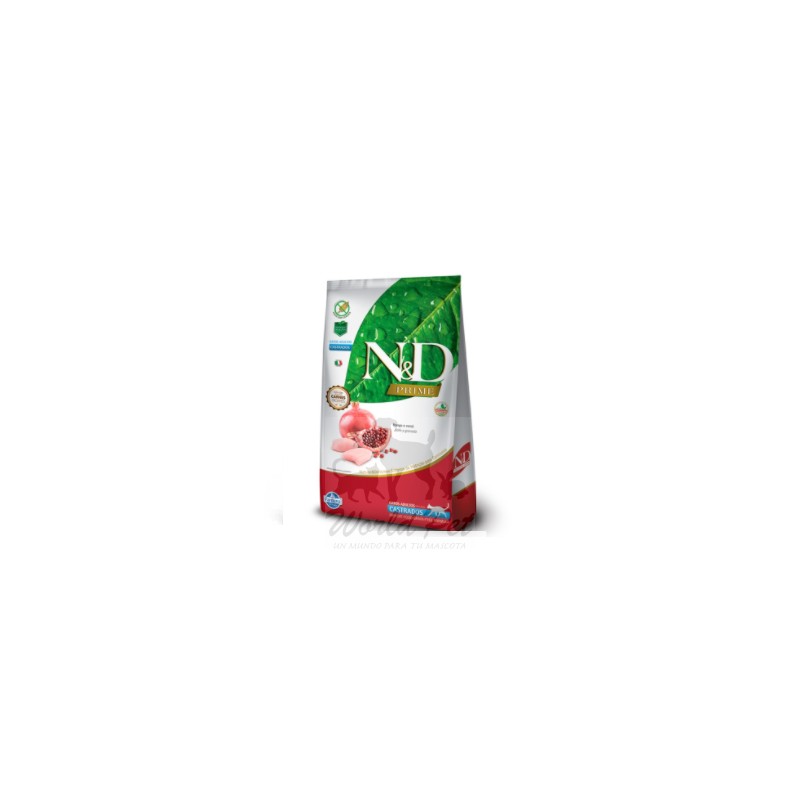 NyD POLLO & GRANADA NEUTERED SIN GRANOS (ANIMAL CASTRADO) 7,5 kilos