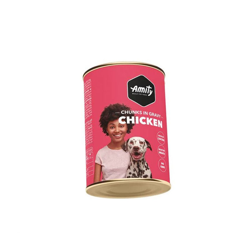Latas Amity Chunks Chicken Adult Dog Wet Food 415 Gr