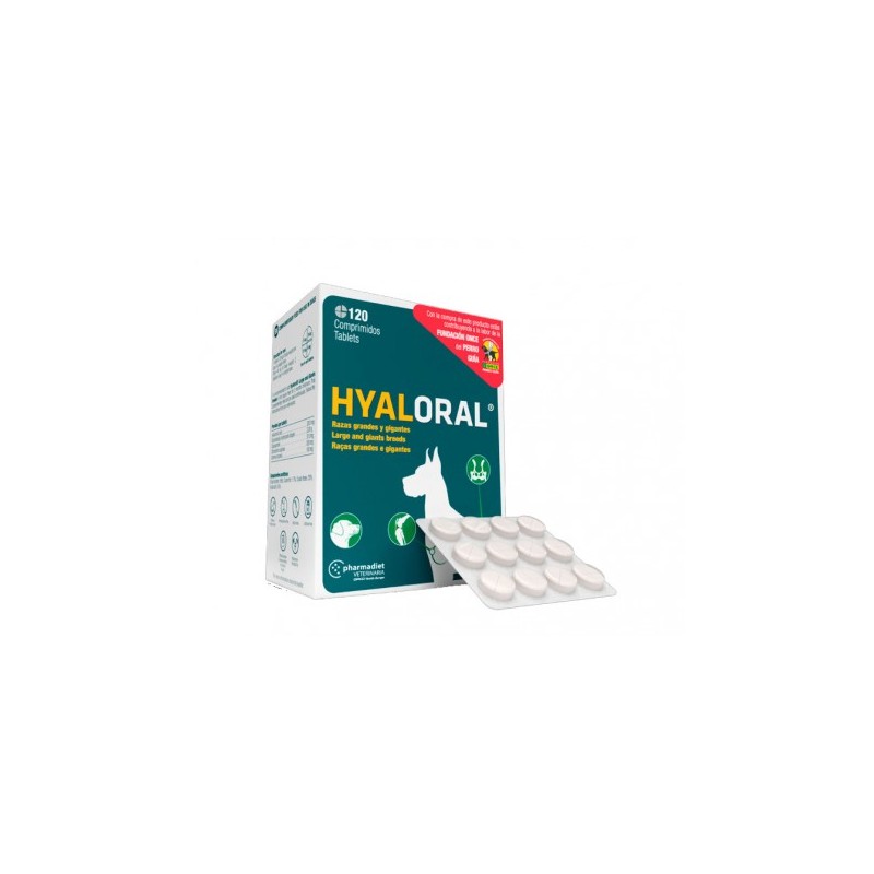 Hyaloral Razas Grandes y Gigantes 120 Comprimidos