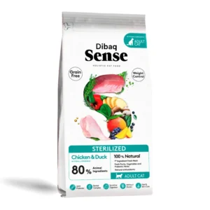 DIBAQ SENSE ALIMENTO PARA GATOS STERILIZED POLLO Y PATO 1.5 KG