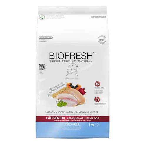 BIOFRESH PERRO SENIOR RAZA MEDIANA 3 kilos
